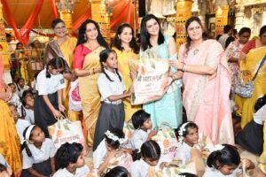Shri Mahalaxmi Temple Performs Kanya Pujan of 108 Girls Representing the Divine Goddess
